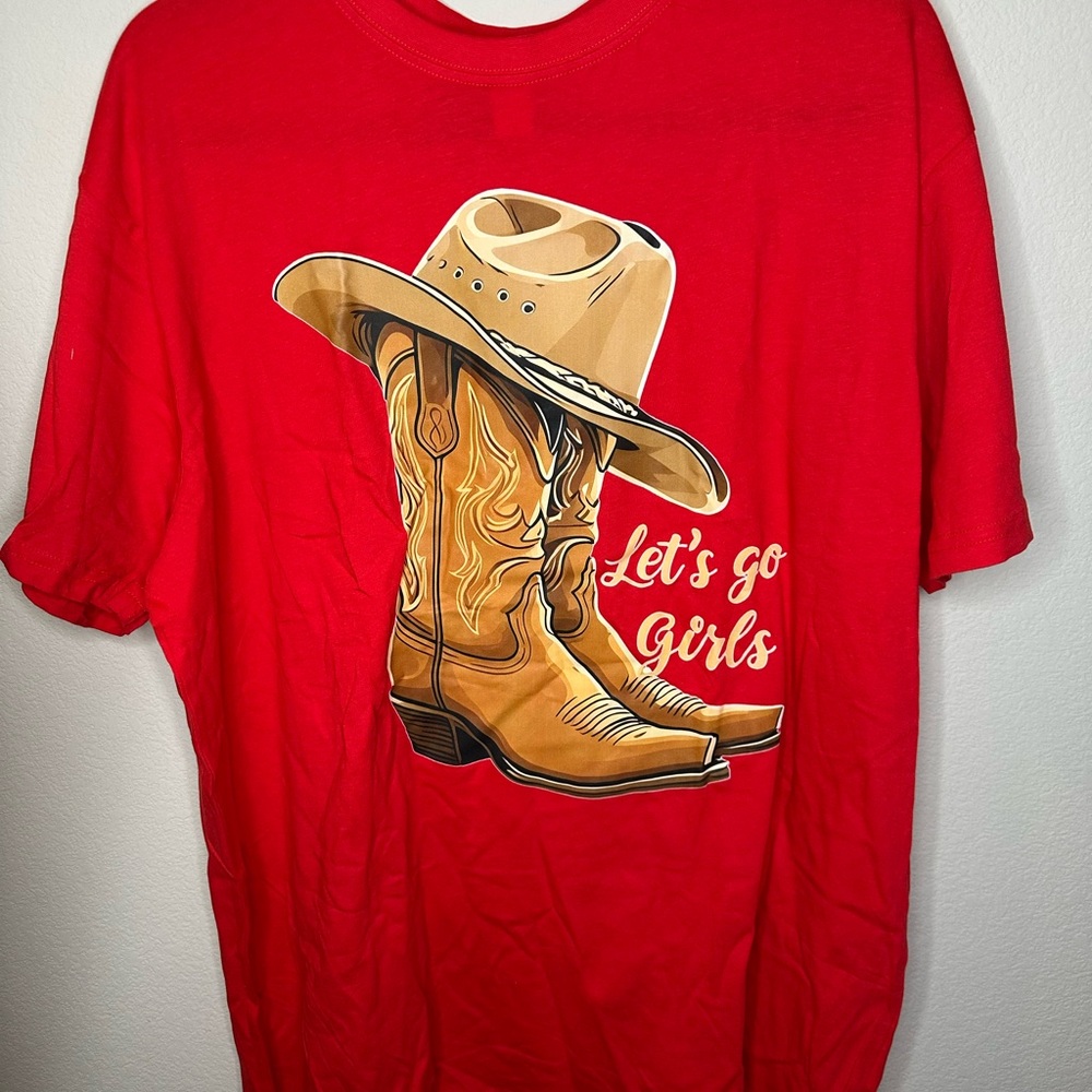 Vibrant Red Short Sleeve Tees with Bold Graphics